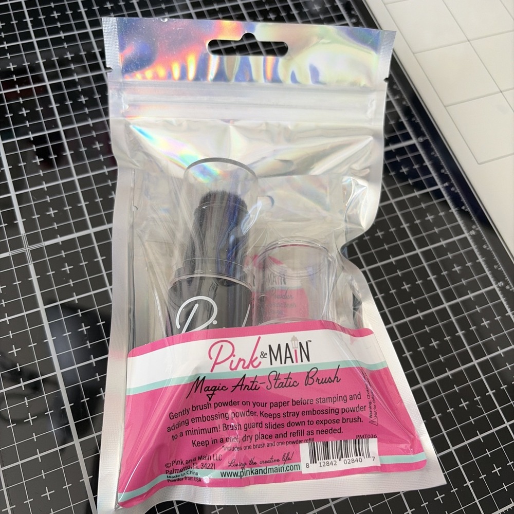 Pink & Main Magic Anti-Static Brush PMT036 Embossing Powder Tool Refill NEW